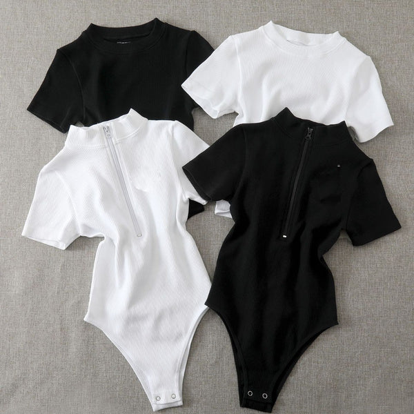 Empower Your Style: Luxe Ribbed Bodysuit for Women
