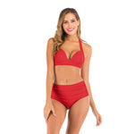 Empower Your Silhouette: Multicolor Suit Bikini With Comfort