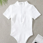 Empower Your Style: Luxe Ribbed Bodysuit for Women