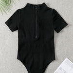 Empower Your Style: Luxe Ribbed Bodysuit for Women